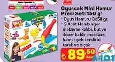 MGS OYUNCAK MİNİ HAMUR PRESİ SETİ 150 GR